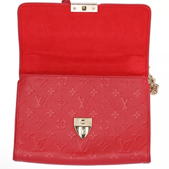 Louis Vuitton Saint Sulpice PM Monogram Empreinte Red Shoulder Bag Crossbody - Picture 11 of 15